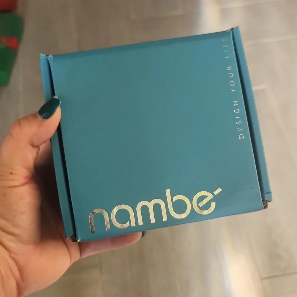 NIB - Nambe Chevron Marble Wine Coaster